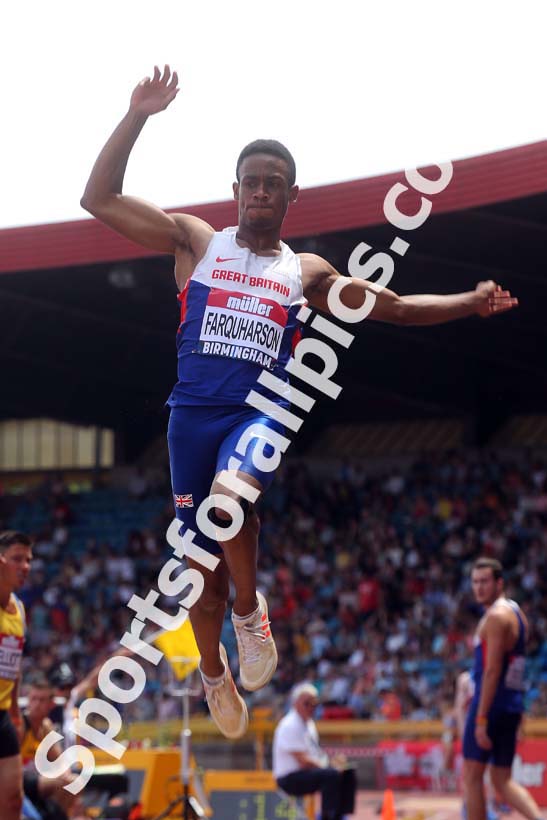 Mens long jump, Muller British Championships, Alexander Stadium, Birmingham. Photo: David T. Hewitson/Sports for All Pics